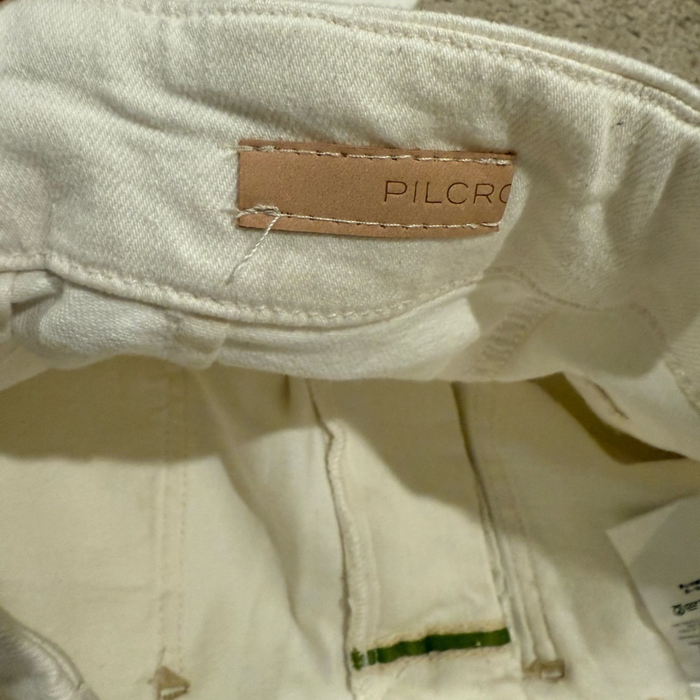 Size 31 White Pilcro Jeans High Rise Cropped - Picture 4 of 10